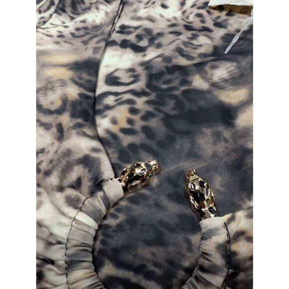 Lizette Collection Long Sleeve Animal Print Bodysuit Size Medium - Picture 5 of 6